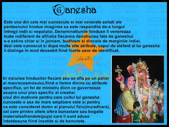 Ganesha-Zeul educatiei si al cunoasterii - Zeitati Hinduse-Povestea Lor