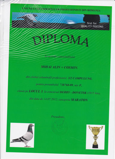 Loc 3 Derby DONETSK - Diplome 2012