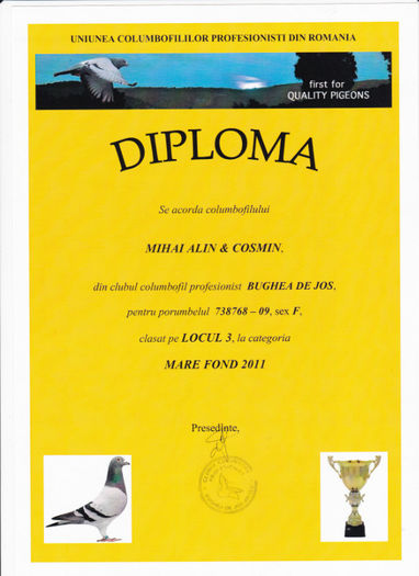 Loc 3 MARE FOND - Diplome 2011