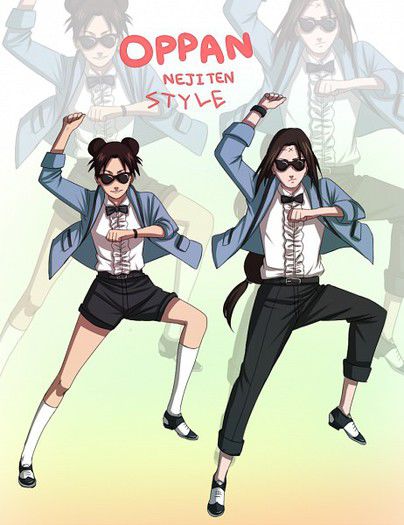 OPPA NEJITEN STYLE - 3_o Neji si Ten-Ten danseaza Gangnam Style