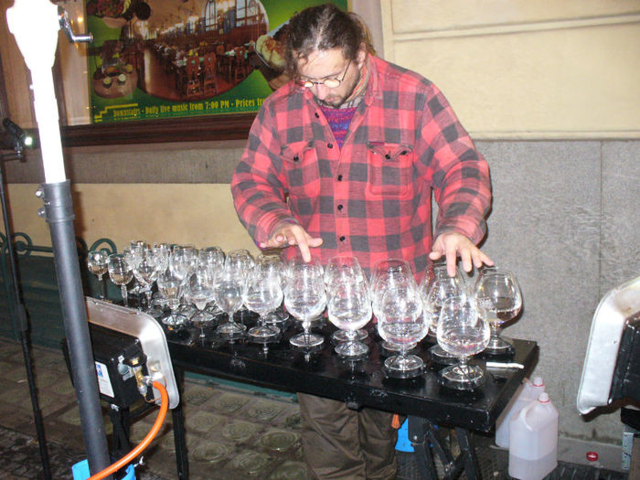 cantec la pahare de cristal