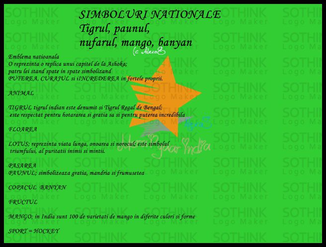 SIMBOLURI NATIONALE - Animale sacre-Simbolurile Indiei