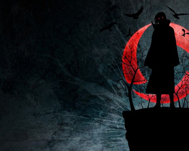 naruto_uchiha_itachi_sharingan_figure_night_red_moon_birds_41763_1280x1024