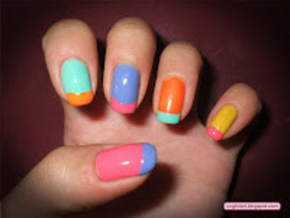 French colorat - xo_Modele unghii_xo