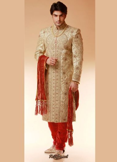 199954xcitefun-indian-groom-dress-wedding-sherwanis-6 - Sherwani