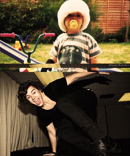 harry-as-baby-and-harry-as-spiderman-lol-harry-styles-28437915-500-600 - 00 Poze One Direction rare 01