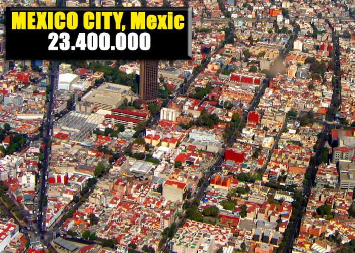 4. Mexico City, Mexic - Cele mai populate 10 orase ale planetei