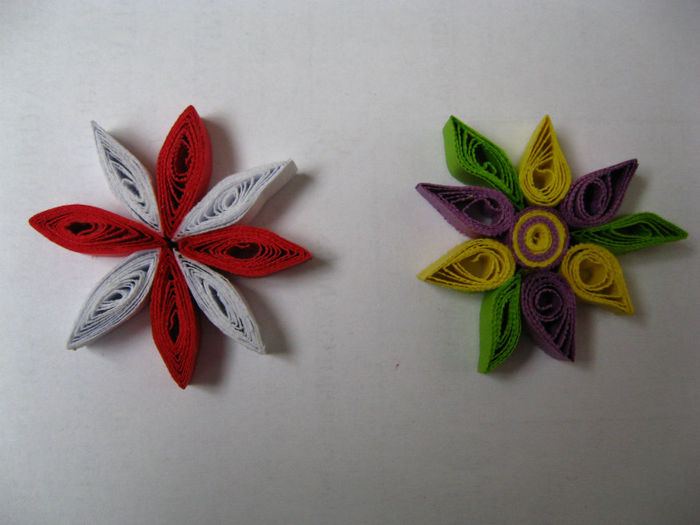 flori diferite modele si culori - Martisoare Quilling Handmade si Tablou de vanzare