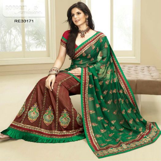 Zarine Khan Exclusive Roopam Saree Collection (13)