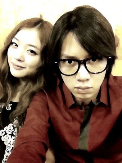 Sulli and Heechul :x. - o Sulli o