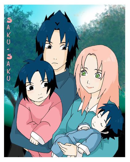 Family_Pic_by_polly_chan - sasusaku family