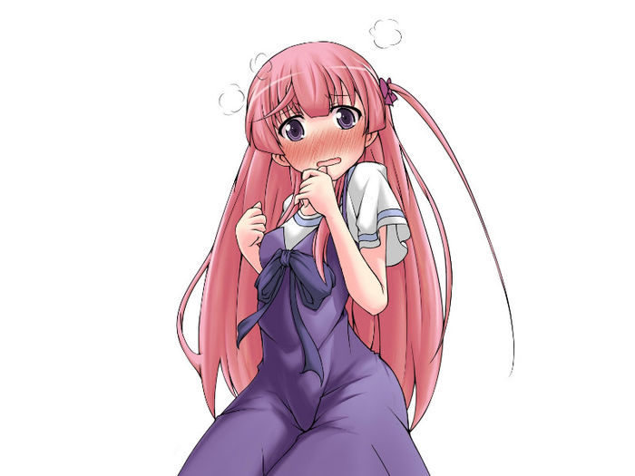 Konachan.com - 155338 blush fuyuumi_ai long_hair ore_no_kanojo_to_osananajimi_ga_shuraba_sugiru pink