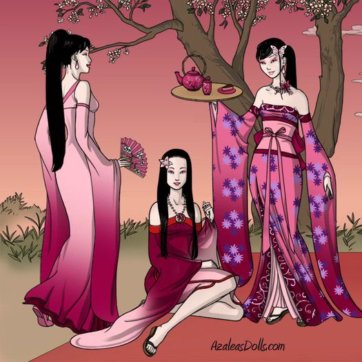 Geisha-Azaleas-Dolls