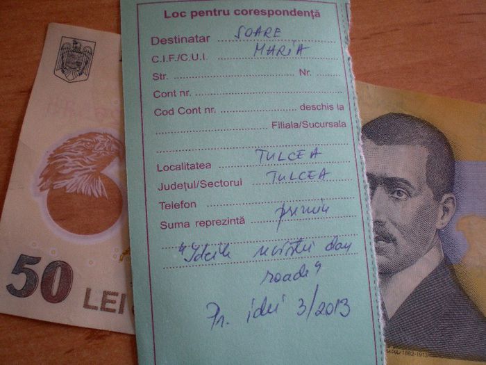 Multumesc pentru premiu