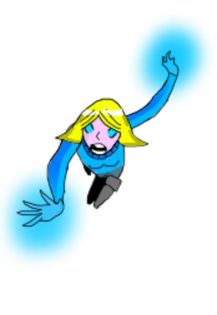 Ice Iris,folosindu-si puterile magice de a ingheta inamicii(CLICK) - Teen Titans character