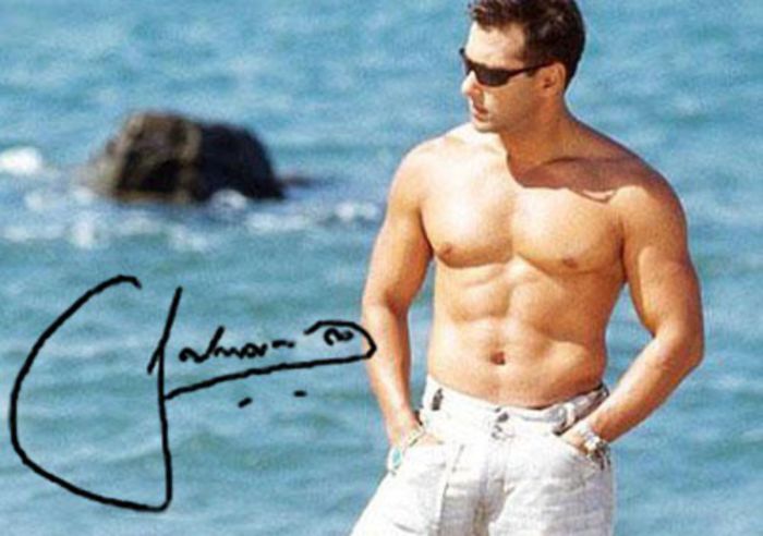 salman-khan - Autograf SALMAN KHAN