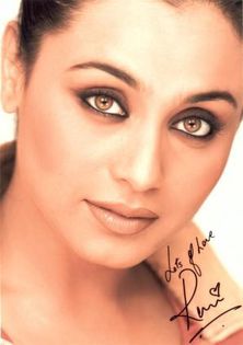 RANI MUKHERJEE - Autograf RANI MUKHERJEE