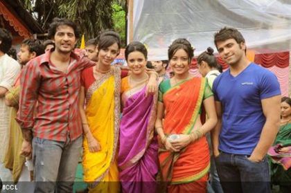 On-the-sets-of-TV-show-Pavitra-Rishta-at-Filmcity-in-Mumbai-on-July-24-2012-