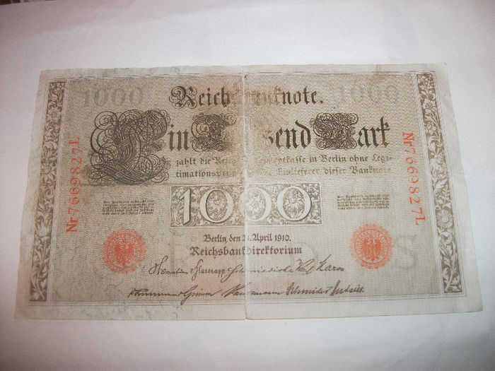 1910 - S-bagnote si monede vechi