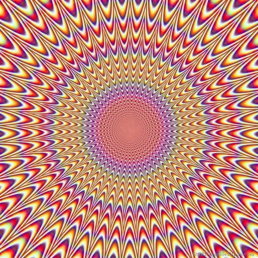 6. Imagini care vibreaza vizual; Aceste iluzii se numesc vibratii vizuale si par ca iau viata daca le privesti atent chiar si pentru cateva secunde.
