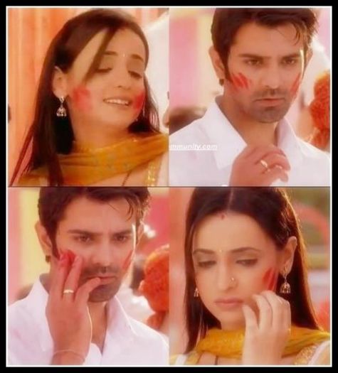 Sanaya and Barun (1) - Vedetele sarbatoresc Holi