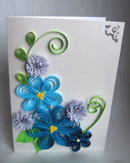 F5-1 - Quilling Easter cards -Felicitari de Paste