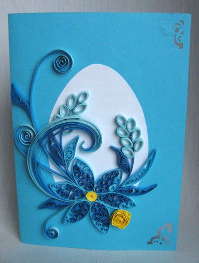 F9-1 - Quilling Easter cards -Felicitari de Paste