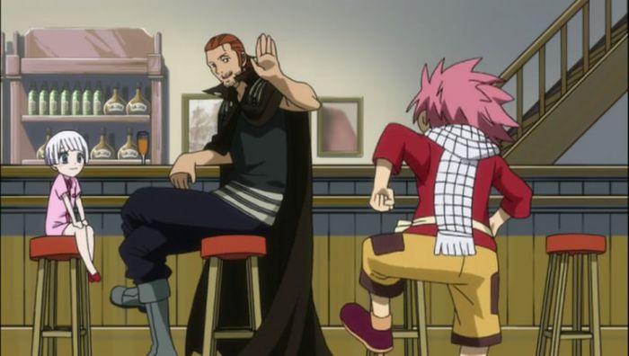 natsu dragneel lisanna strauss gildarts clive fairy tail image picture screen cap anime - Gilarts