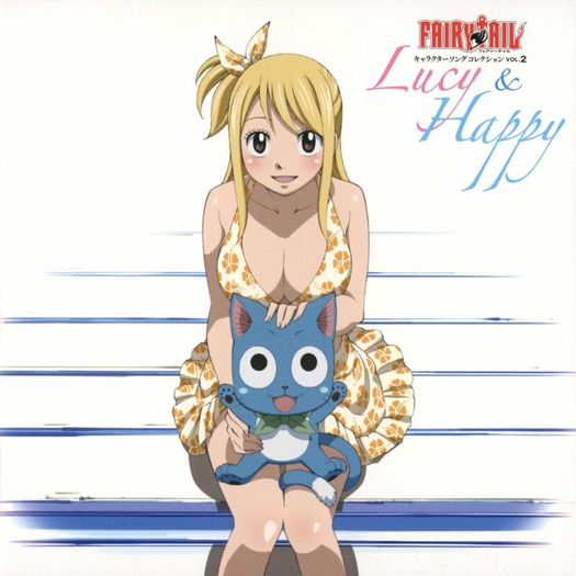 happy lucy fairy tail anime - Happy