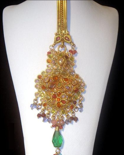 Multi-coloured-polki-Jhumar - Jhumar-Jhoomar-ornament par