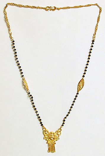 gold-plated-mangalsutra-with-pendant-AS93_l - Mangalsutra-lantul de cununie