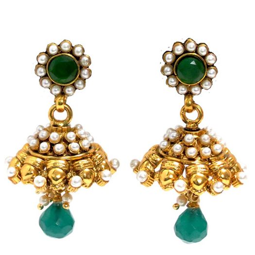 jhumka_earrings_green_drops_green1