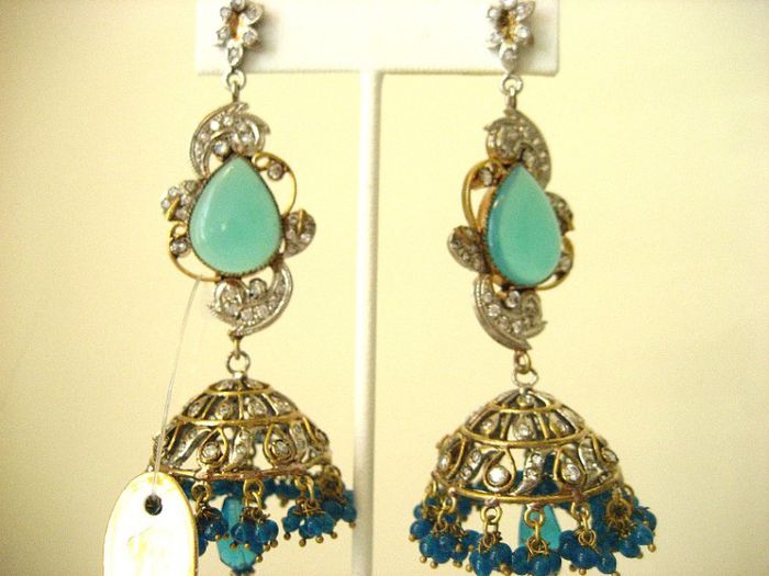 TER40030 Blue Jhumka Price $55