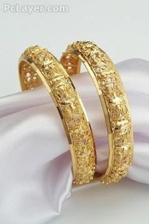 gold-bridal-kangan-bangles-latest-collection-2-pclayer - Kangan-Bratara straveche
