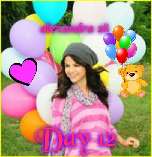 ★..DAY 12..★ 01.04.2013 with Selly - 00-100 de zile cu Martina Stoessel si Selena Gomez