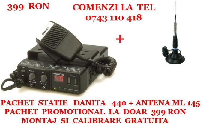 Statie Radio CB Danita 440 - Statie radio cb auto-tir Antene staii radio cb auto-tir