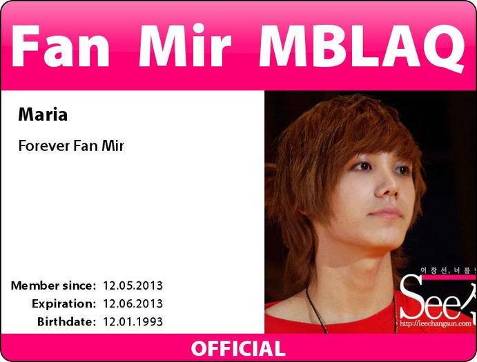 For MBLAQ2013 - fac carduri pentru voi