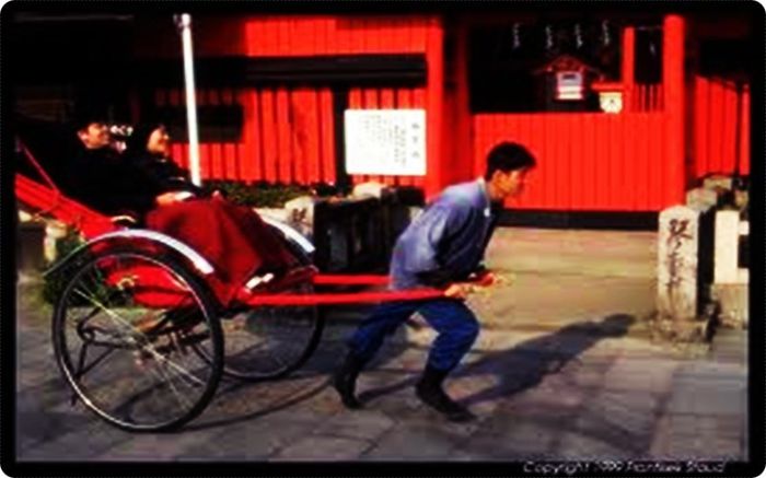 Hand Drawn rickshaw