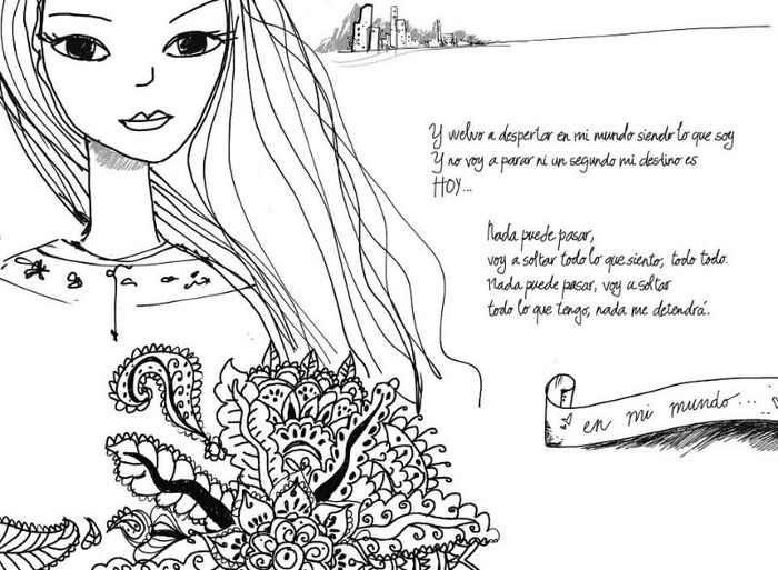  - Cateva desene facute de Violetta in jurnalul ei