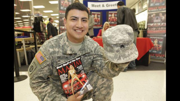 Greet_12102011ca_297 - Kelly Kelly signs her Maxim cover at Fort Bragg