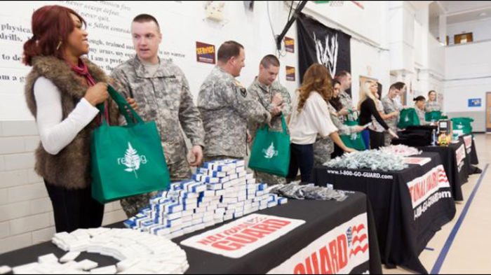 02_ANGR_1114_101 - Divas help assemble care packages with the Massachusetts National Guard