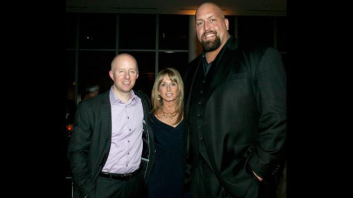 13645716 - Big Show and Kelly Kelly at USA Network New York City red carpet event for the Character Approved Ho