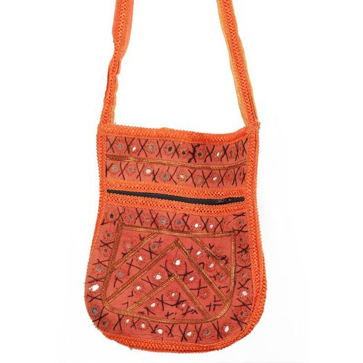 Odd-Orange-Hand-Bag-Indian-Art-IJAINDIAN000110_2 - Genti traditionale indiene