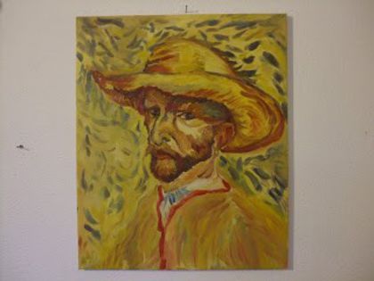 autoportret cu palaria de pai - V. van Gogh - 4 - Arta picturi tablouri de vanzare