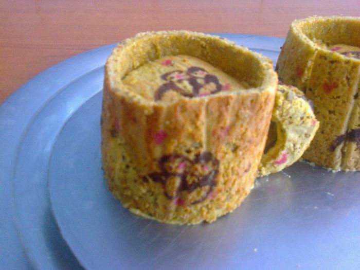 Canute dulci - cu crema de vanilie si portocala