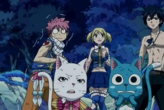 pisicile din Fairy Tail - animalutele din animeuri