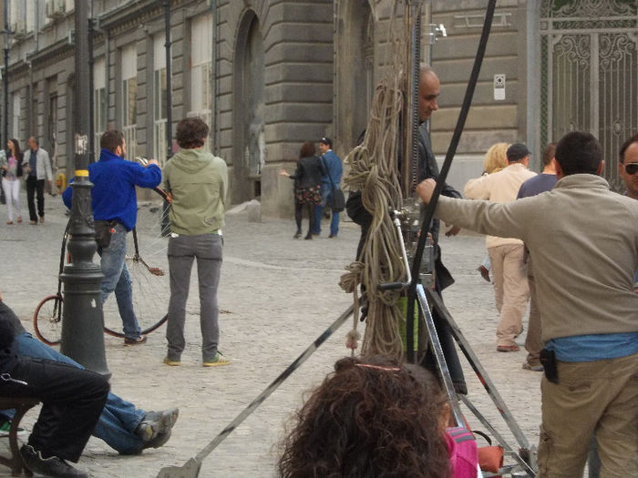 o filmare -o reclama - Pelerinaj in Bucuresti