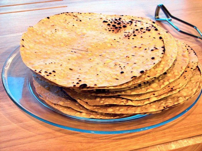 papadums - Indian bread-Paine