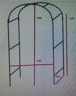 dimensiuni pergola - T_pergola trandafiri