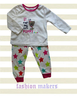 Pijama pentru fetite npuf. alba(c) - Pijamale copii